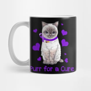 CAT PURR CUTE ALZHEIMER AWARENESS Gift Mug